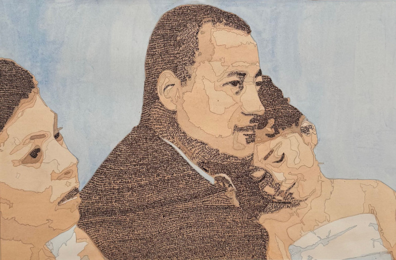 Lourdes Mendoza Ramos, Untitled, Watercolor and ink, John F. Kennedy High School