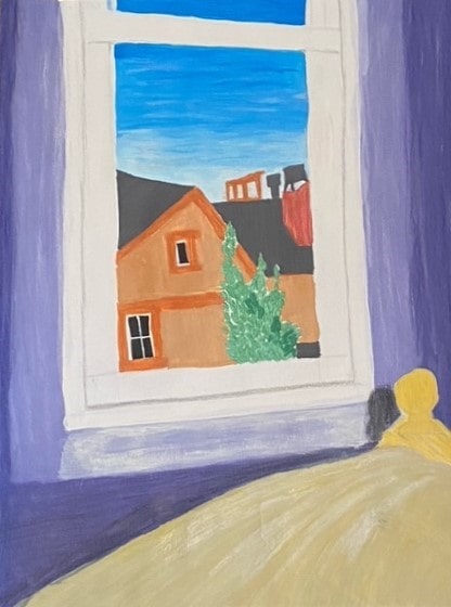 Isabelle Ramirez, Grade 12, Purple Walls Yellow Bed, 2021