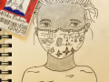 Hilda Mulungi, Grade 12, Mask Self Portrait, 2021