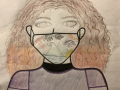 Isabella Jacobs, Grade 10, Mask Self Portrait, 2021