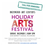 Calling Arts and Crafts Vendors! The Holiday Arts Festival needs YOU