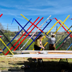 Fencelines Public Art Installation on Earth Day