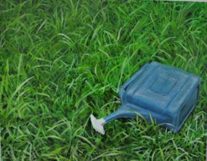 MEGAN ATHERTON Grass is Greener Oil and acrylic on canvas, 2016 17 x 22 in. Courtesy of the Artist 