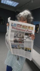 The Richmond Post kicked things off with an early mention on their front page.