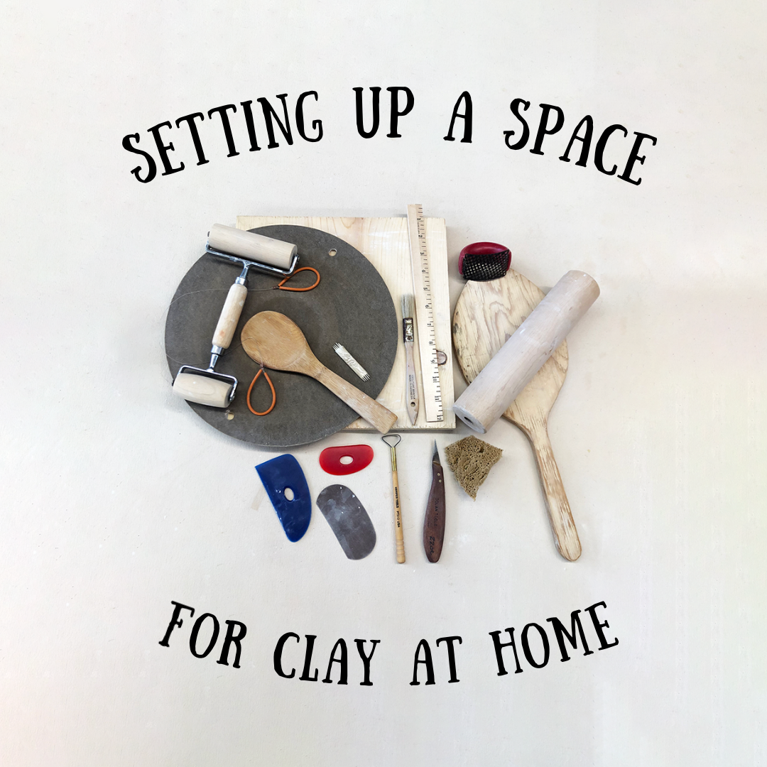 setting up a space for clay at home
