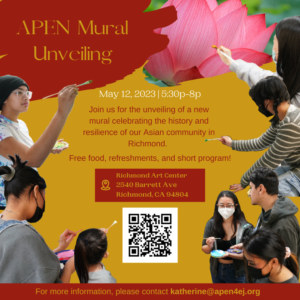 apen mural unveiling flyer