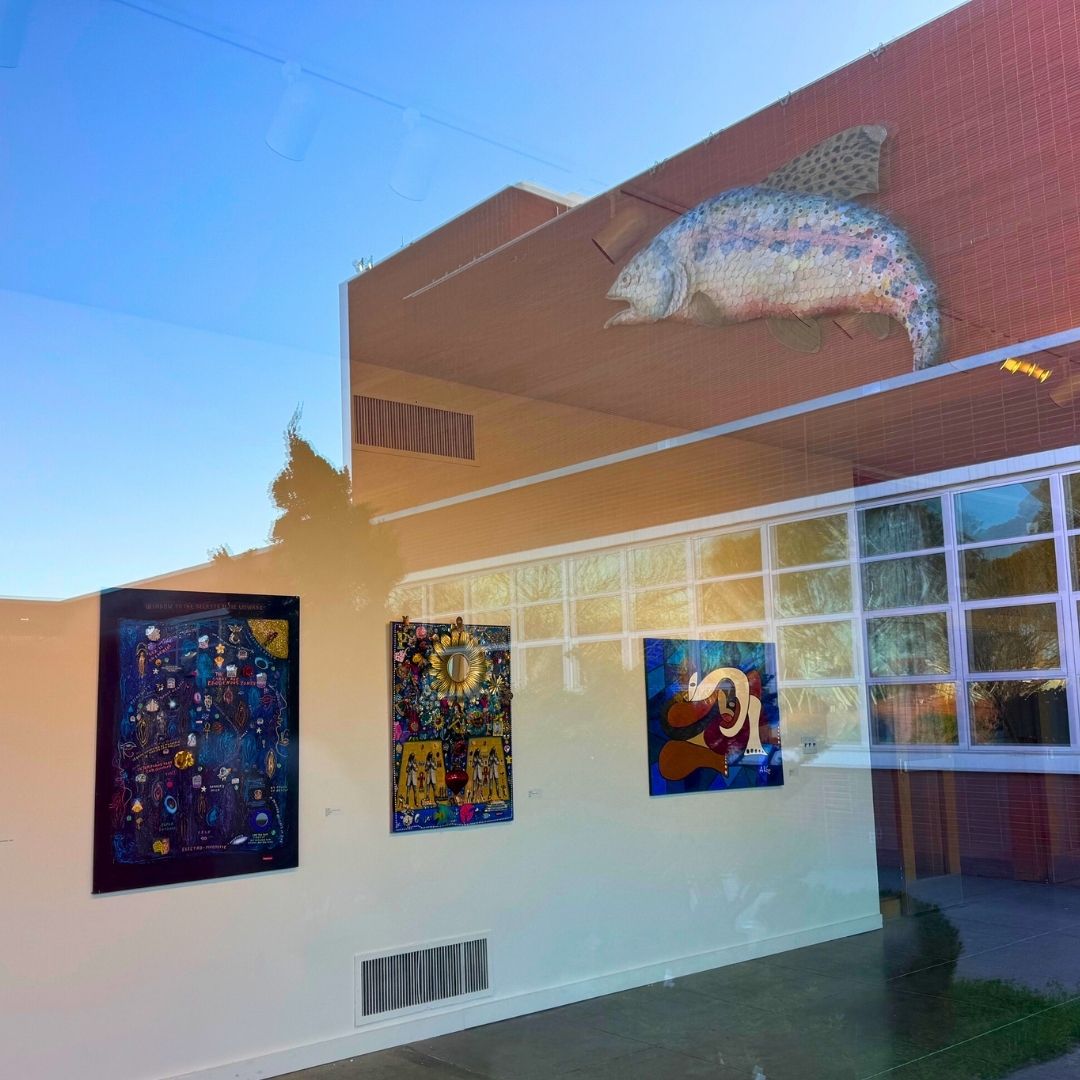 Richmond Art Center RAC fish reflection square